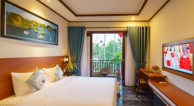 Двухместный номер Deluxe с балконом CIC Hoi An Villa