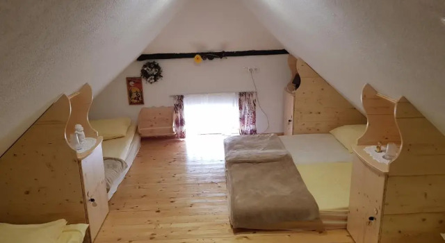 Кровать в общем номере Мансарда Mamas House 7min from Airport