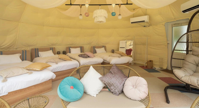 Glamping Village Fujikawaguchiko, Забронировать Кемпинг Кемпинги и глэмпинги Нарусава, Кемпинг