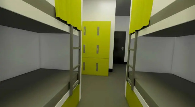 Кровать в общем номере Madriz Hostel