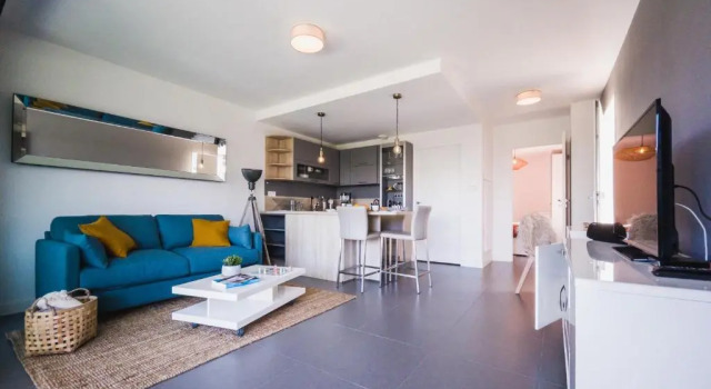 Апартаменты MARINELLA KEYWEEK Apartment with terrace and seaviews in ANglet