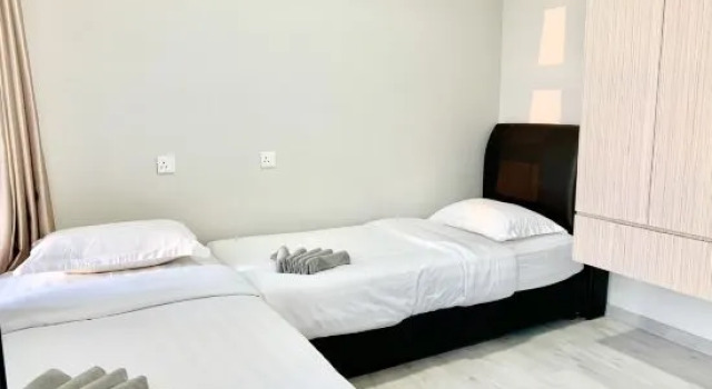 Люкс с 2 комнатами с видом на океан Deco Home @Jesselton Quay