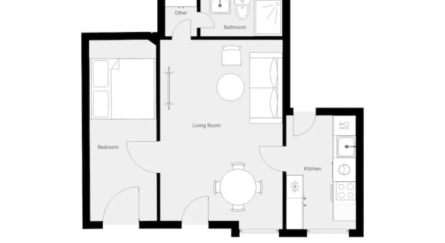 Апартаменты c 1 комнатой Queens Courtyard