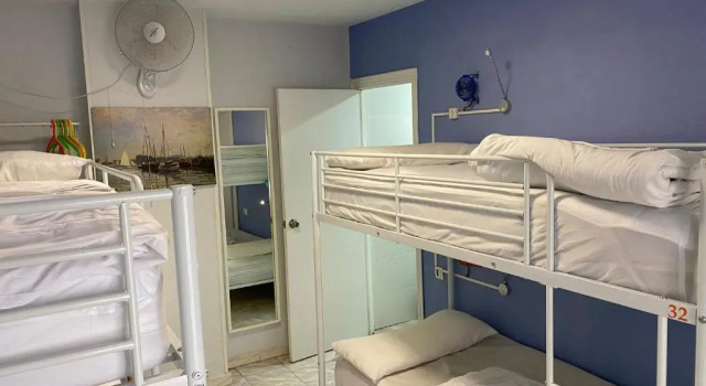 Кровать в общем номере Oh! My Hostel