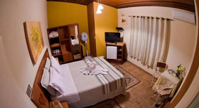 Двухместный номер Deluxe с балконом Pousada Villa Da Montanha