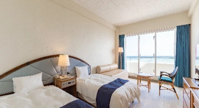Camera doppia Standard con vista sull'oceano EN RESORT Kumejima EEF Beach Hotel
