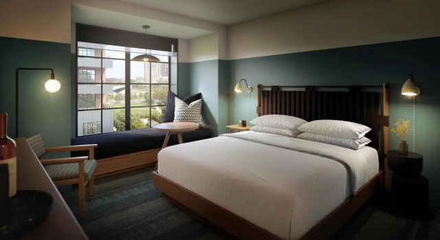 Standardowy dwuosobowy pokój The Junto Hotel