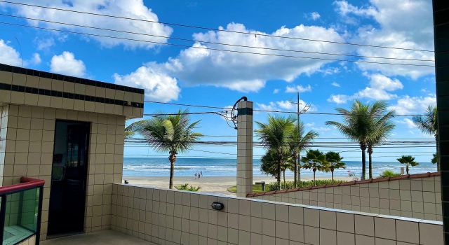 M012 Apto C/ 2 Sacadas | Frente Ao Mar Na V. Mirim