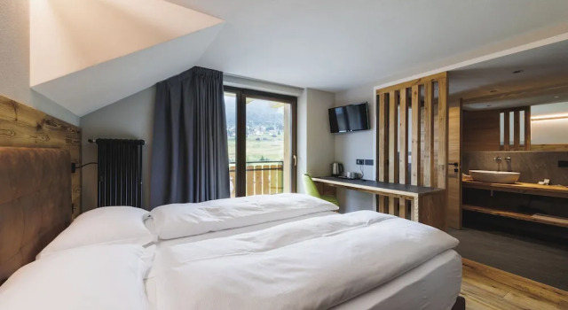 Standard Doppel Zimmer mit Balkon Steinbock B&B - Apartaments