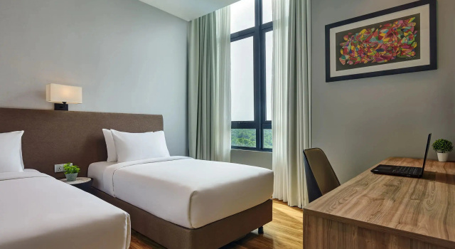 Апартаменты Deluxe с красивым видом из окна Mercure Living Putrajaya