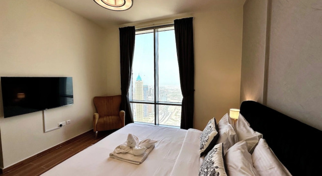 Апартаменты с балконом Lux BnB I Amna Tower I Sky Line Views
