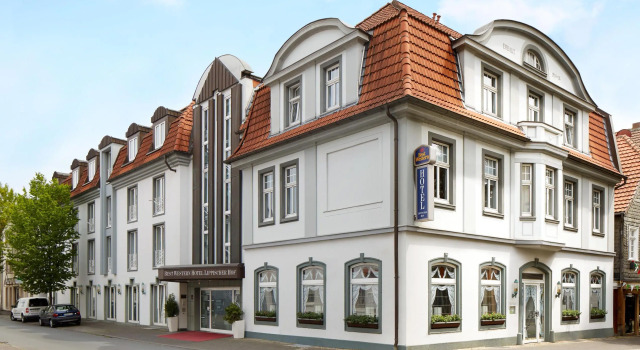 Кровать в общем номере Best Western Hotel Lippstadt