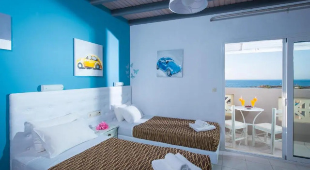 Двухместная студия Superior с видом на море Kastro Beach Apartments
