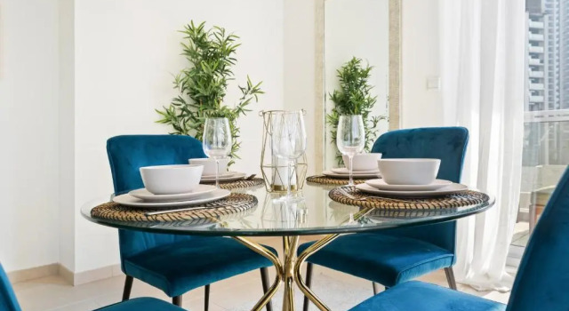 Апартаменты Monty - Stylish Apartment with Partial Burj Khalifa View