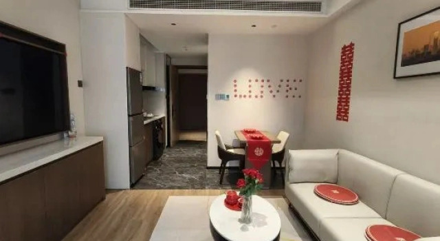 Люкс с 2 комнатами Yunlu Serviced Apartments (Shenzhen Luohu Port  Dongmen Old Street Branch)