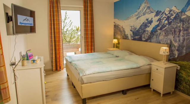 Двухместная студия Comfort с видом на горы Alpenappartements