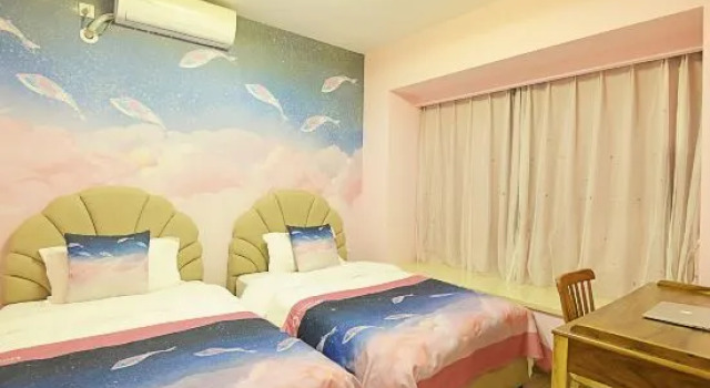 Семейный люкс с 2 комнатами с балконом Yujian Holiday Villa (Midea Egret Lake Branch, Foshan)