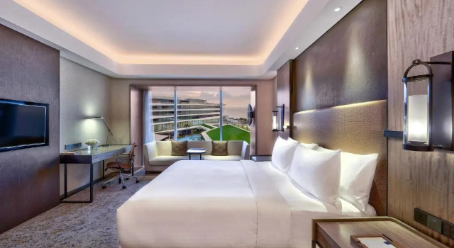 Двухместный номер Deluxe с видом на бассейн Conrad Manila