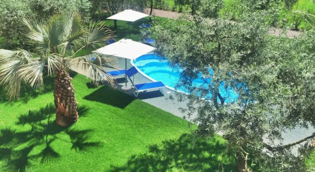 Апартаменты с видом на бассейн Agritur il Melograno