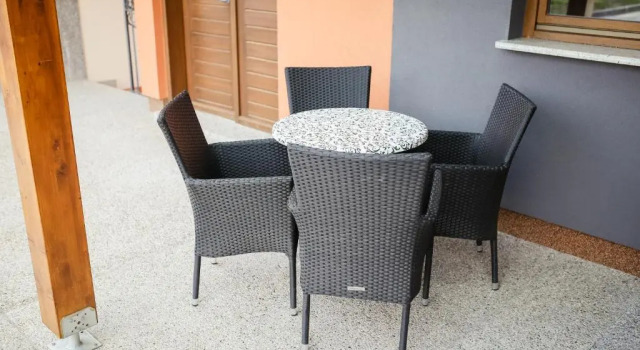 Студия с красивым видом из окна Apartment Čarolija