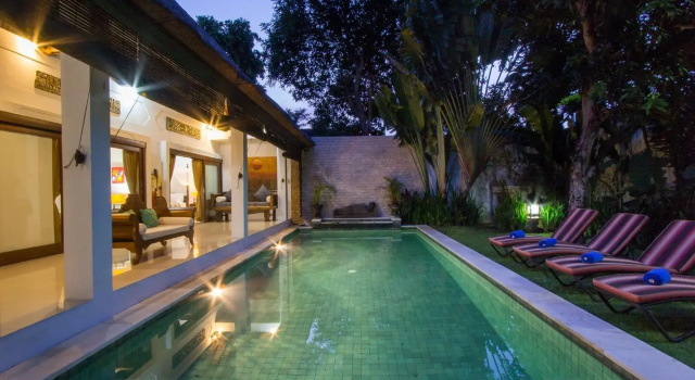 Villa Kamboja Junior, Rezerwuj Willa Domki letniskowe w Bali, Domek