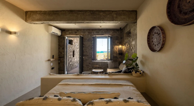 Номер Deluxe Цокольный этаж с видом на море Seesoo Paros Beachfront Luxury Hideaway