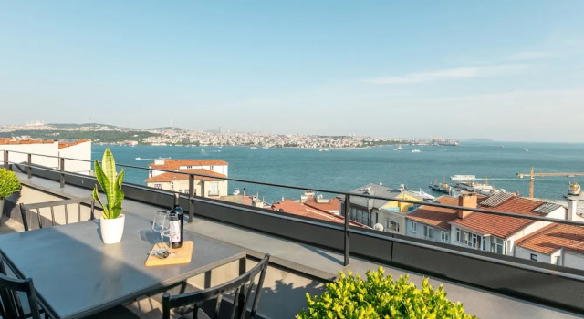 Номер Deluxe Пентхаус c 1 комнатой с видом на море Апарт-отель Ando Living Taksim Gumussuyu
