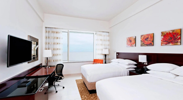 Deluxe Vierpersoonskamer uitzicht op de oceaan Guyana Marriott Hotel Georgetown