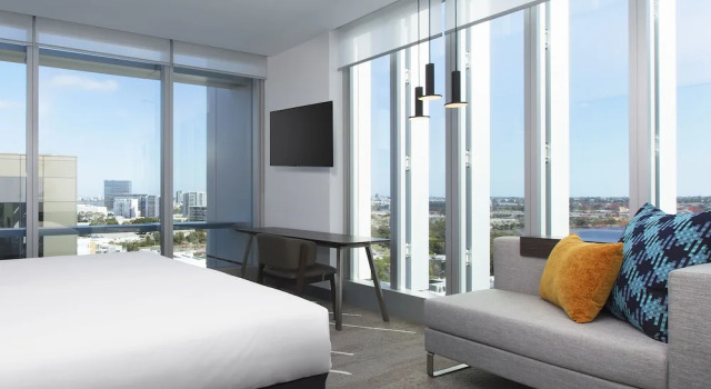 Habitación doble Estándar con vista al río Aloft Perth