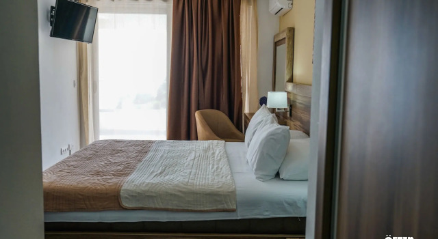HOTEL MEDITERRANEO LIMAN free private beach for hotel guest
