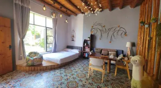 Двухместный люкс The Secret Garden of Weizhou Island Rabbit B&B (Shell Beach Colorful Beach Branch)