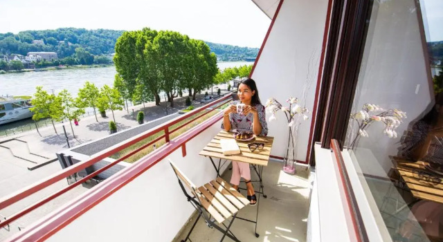 Двухместный номер Deluxe с балконом City Apartments Rheinterrassen