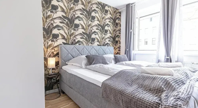 1BR 1LR 9 Min Center King Bed Metro, Varaa Huoneisto Wien Itävalta, lähellä Generali Arena