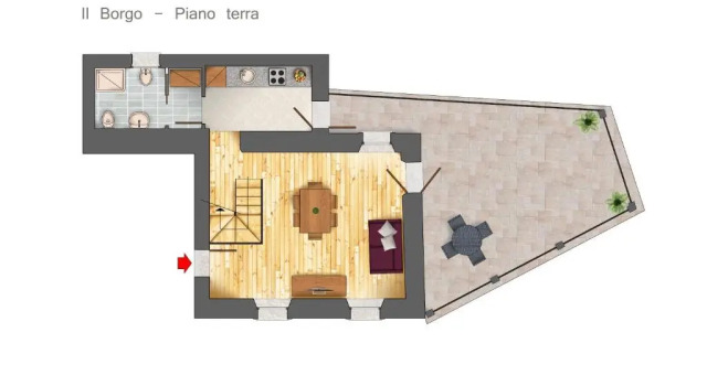 Апартаменты Дуплекс Albergo Diffuso Polcenigo P.Lacchin