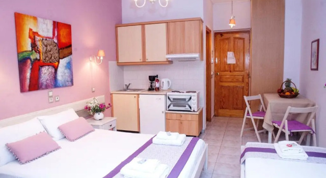 Студия Nontas Home - Studios with Sea & Mountain View