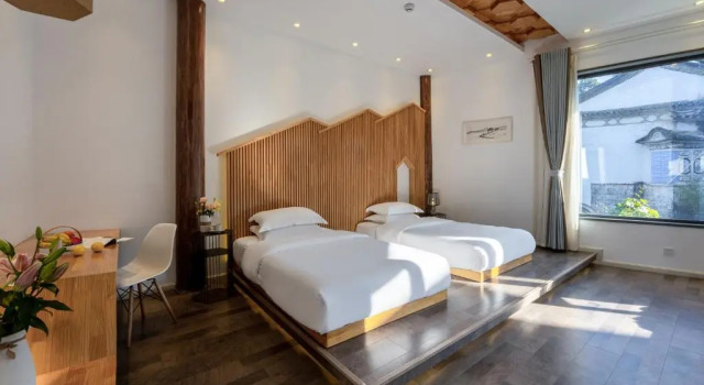 Двухместный номер Standard с красивым видом из окна Xinyue Suying Hot Spring Holiday Hotel