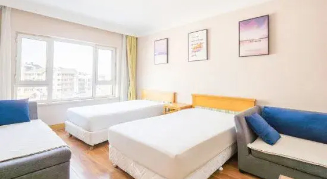 Четырёхместный люкс Deluxe с красивым видом из окна Songhua Lake Qingshan Snow View Apartment