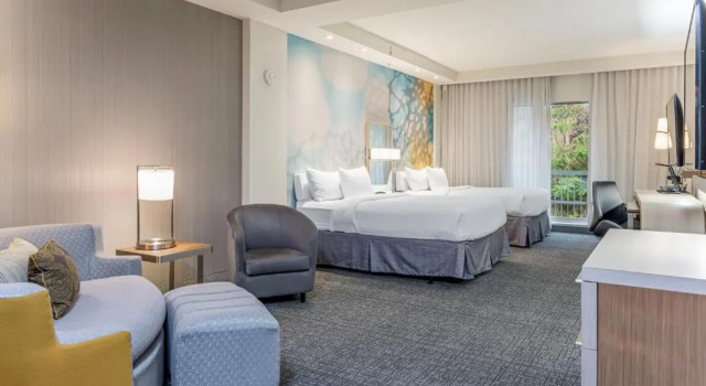 Четырёхместный люкс c 1 комнатой Courtyard Asheville Biltmore Village