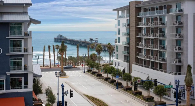 Двухместный номер Standard с частичным видом на океан SpringHill Suites by Marriott Oceanside Beach