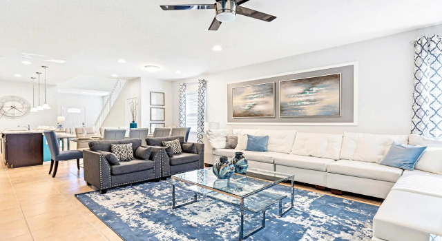 Modern 7BR Family Villa Close 2 Disney w Pool SPA