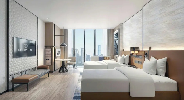 Четырёхместный номер Deluxe с видом на город Sheraton Vinh