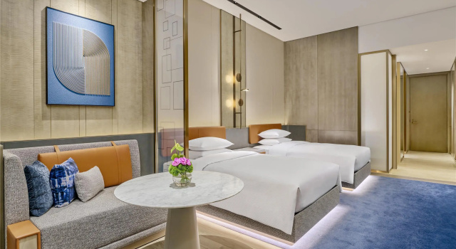 Двухместный номер Deluxe Hilton Shanghai Zhangjiang Science City