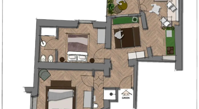 Апартаменты с 2 комнатами Oltrarno 1881 Apartments