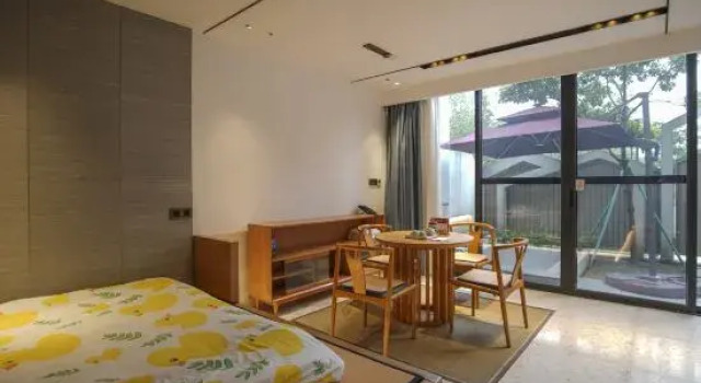 Кровать в общем номере Shangshui Boutique Design Hotel