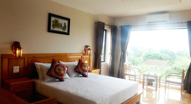 Двухместный номер Deluxe с балконом и с видом на горы Ninh Binh Riverside Homestay 2