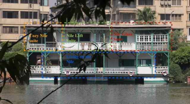 Houseboat65 - Historic home on the Nile - Central Cairo, Book Hotel Zamalek Kairo, nær Coptic Museum