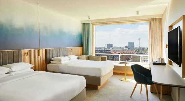 Четырёхместный номер Executive с видом на город Copenhagen Marriott Hotel
