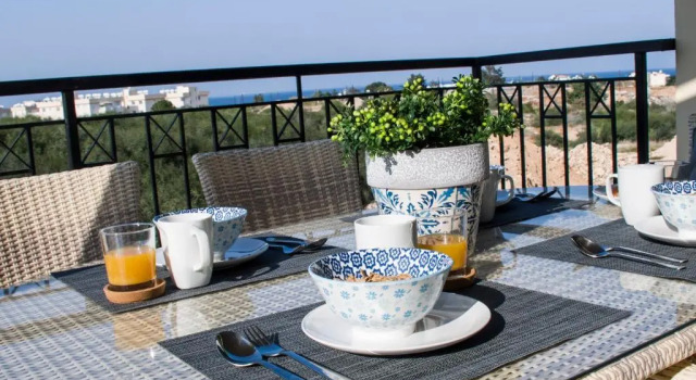 New Beautiful Sea View 2 Bdrm Flat With Pool!