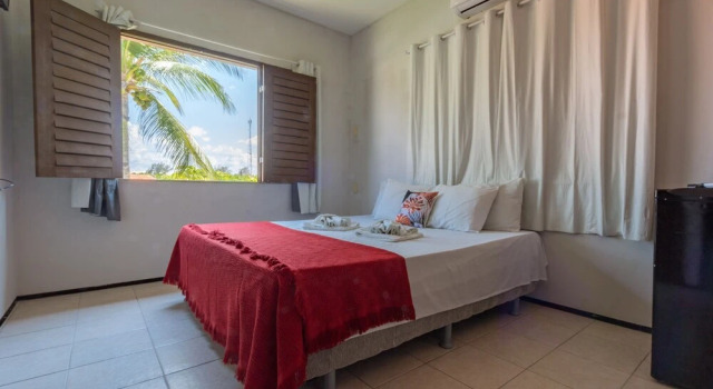 Четырёхместный номер Standard с красивым видом из окна Pousada Sunrise Beach Cumbuco