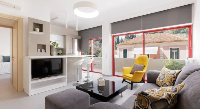 Апартаменты Luxury с 2 комнатами A Luxury Retreat in Corfu Town by Konnect, Two-Bedroom Apartment